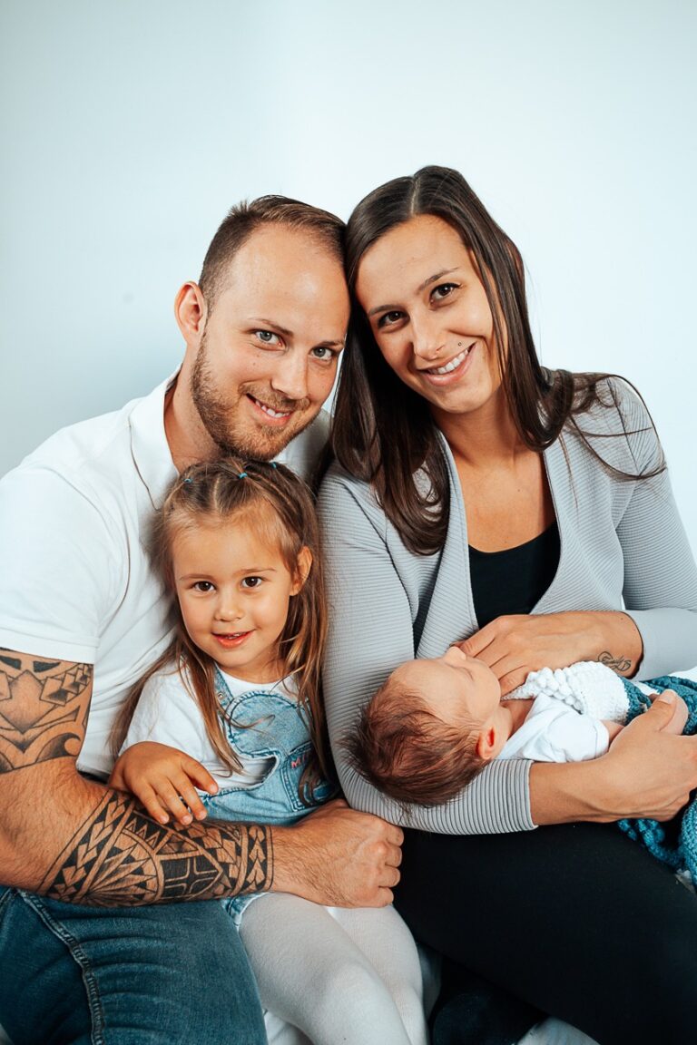 Familienfoto mit Baby